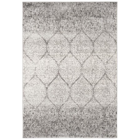 Safavieh 5 ft. 1 in. x 7 ft. 6 in. Madison Rectangle Power-Loomed Rug Gray & Ivory MAD604F-5